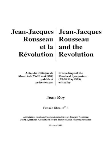 jean jacques rousseau the second discourse pdf viewer