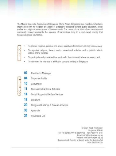 5th Muslim Converts Association Of Singaporedarul Arqam Org Sg Wp Content Uploads 2014 03 Annual Report 2013 Web Pdf Nbsp Pdf Document