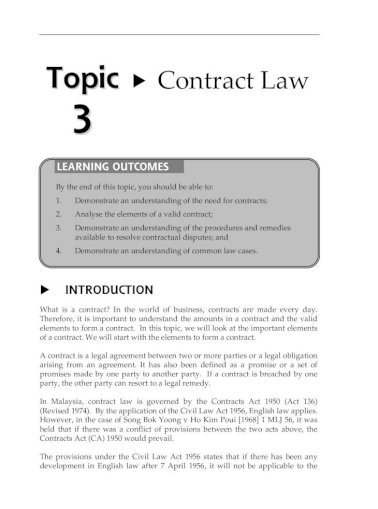 what are the 4 elements of a valid contract?