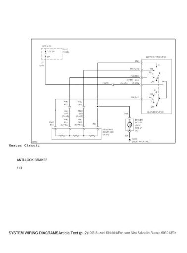 95 Suzuki Sidekick Wiring Diagram Pdf Document