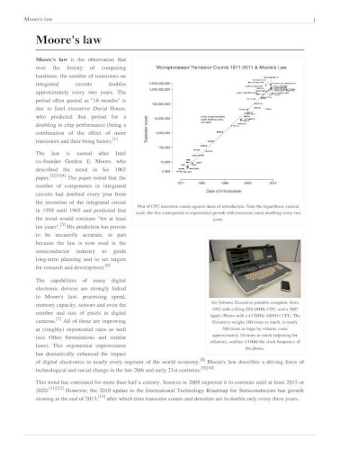 Moore's Law PDF Free Download